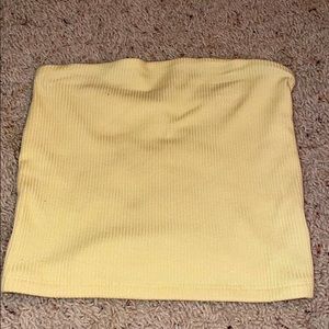yellow tube top